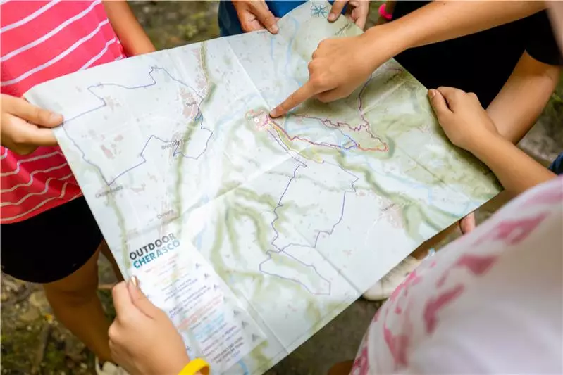 Mappa dei percorsi outdoor